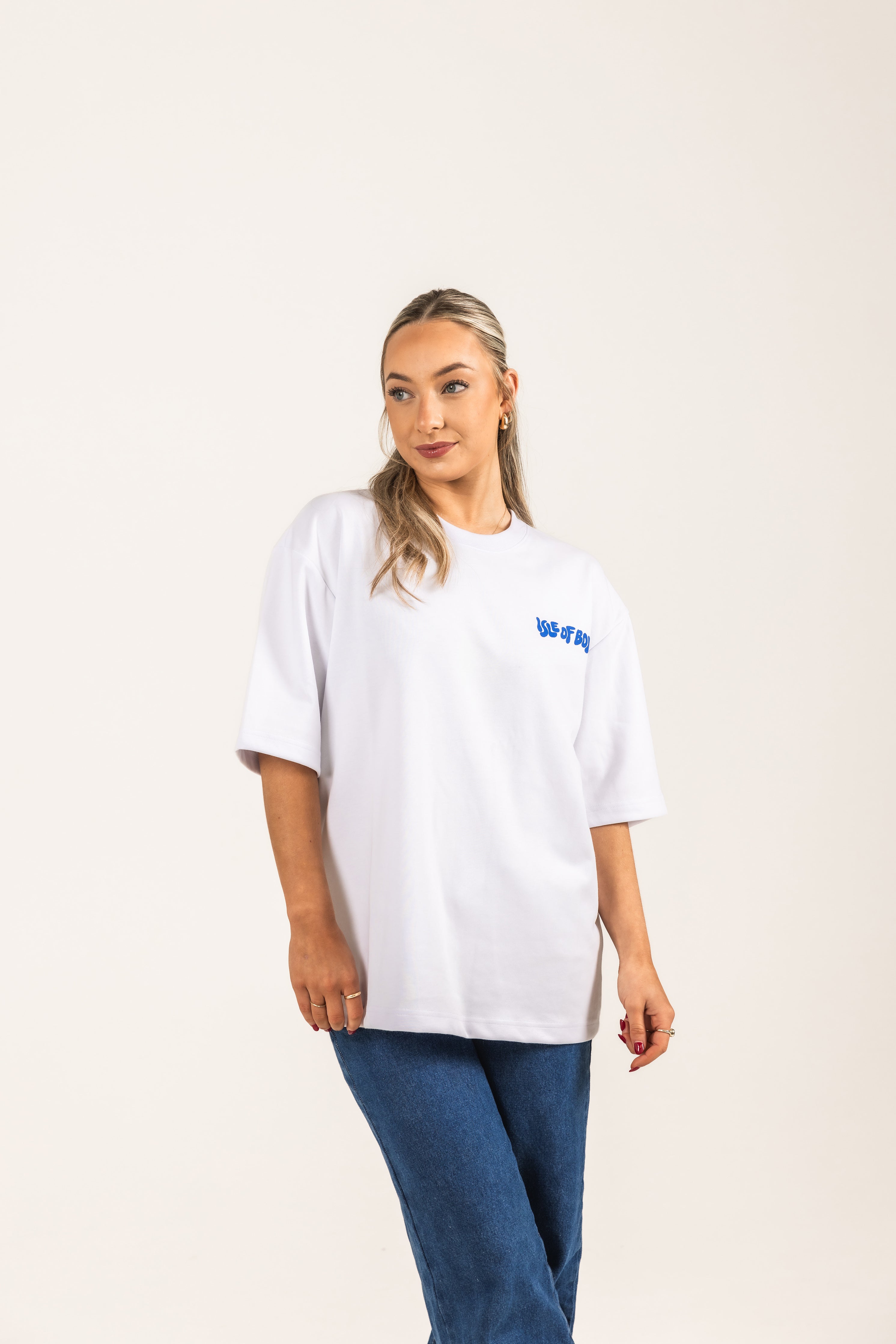 Chapter One White Oversized Tee