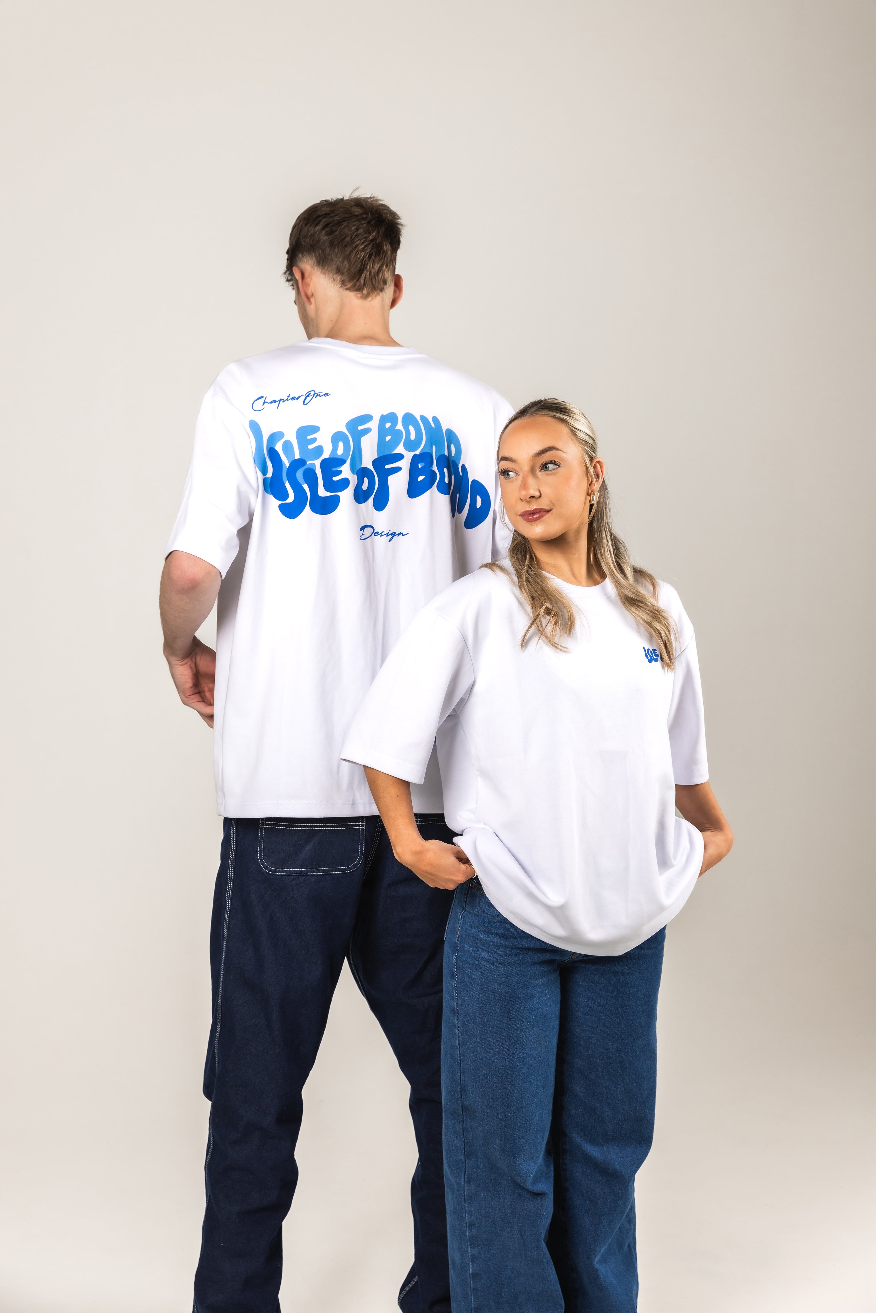 Chapter One White Oversized Tee
