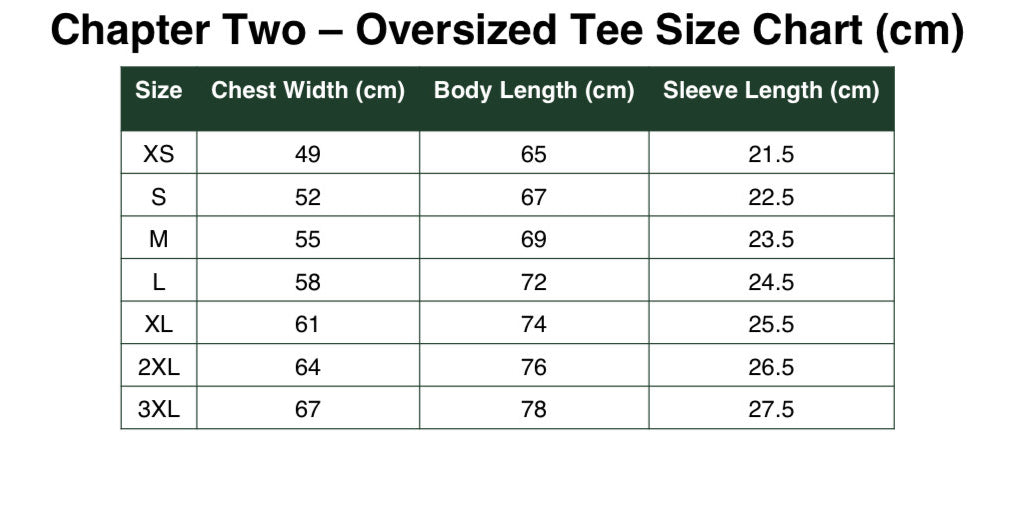 Chapter Two  Grey Oversized Tee